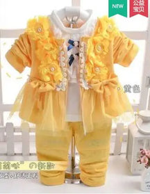 Baby girl fashion three-piece set