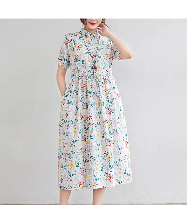Print Floral Prairie Chic Travel Casual Dress