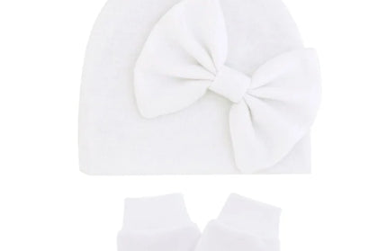 Hat Gloves Set Cotton Newborn