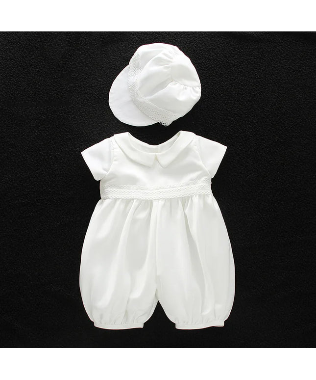 Baby boy clothes white baptism