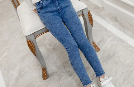 Elastic skinny pants