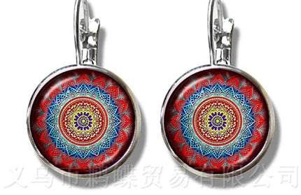 Classic Indian Henna Yoga Earrings