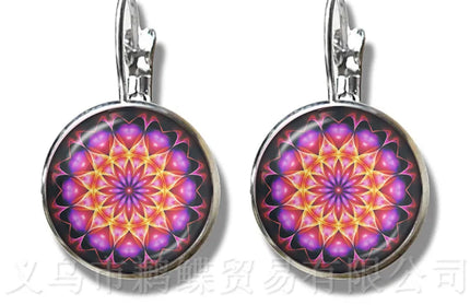 Classic Indian Henna Yoga Earrings