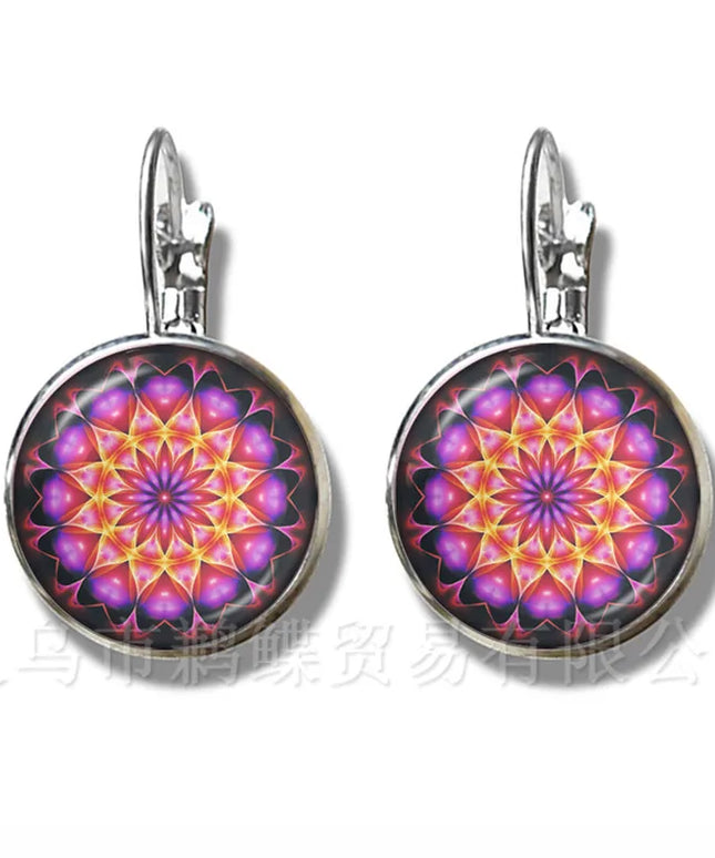 Classic Indian Henna Yoga Earrings