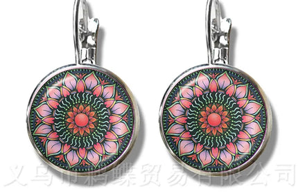 Classic Indian Henna Yoga Earrings