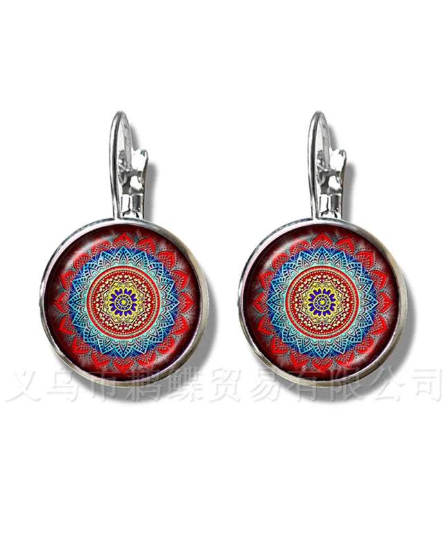 Classic Indian Henna Yoga Earrings