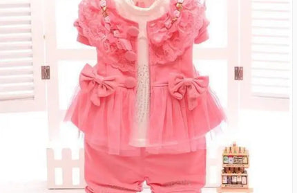 Baby girl fashion three-piece set