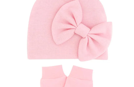 Hat Gloves Set Cotton Newborn