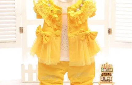 Baby girl fashion three-piece set