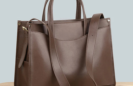 Genuine leather designer shoulder bag