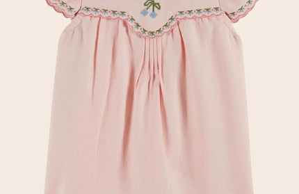 Embroidered Flower Flying Sleeve