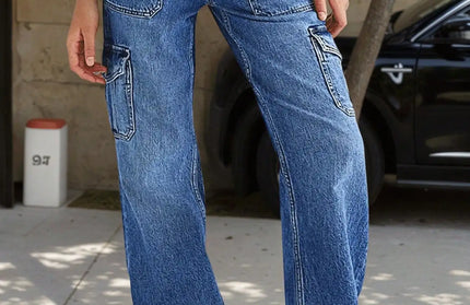 Multi-Pocket Straight Leg Jean