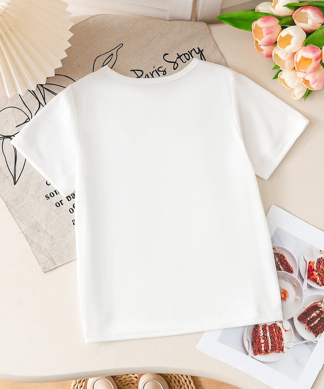 Girls Cartoon Summer T-Shirt