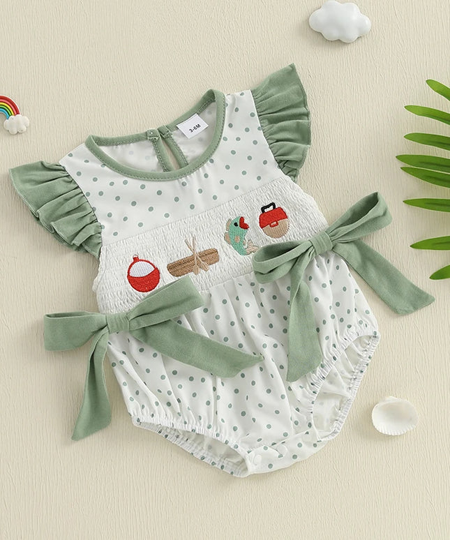 Newborn Baby Girl Fishing Outfit