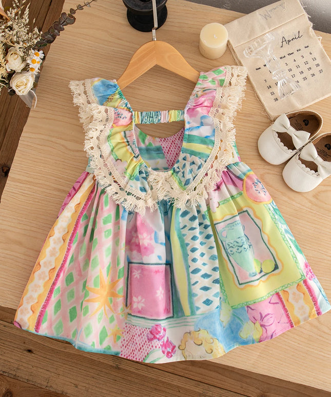 Dress for 0-2 Years Graffiti Style
