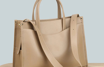 Genuine leather designer shoulder bag