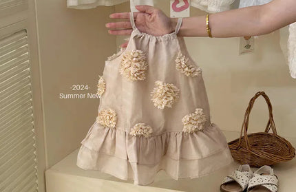 Summer Three-Dimensional Flower Dress