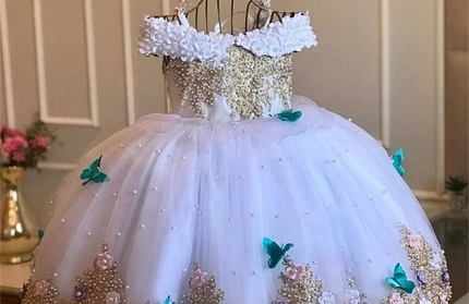Baby Girls Dresses Off Shoulder