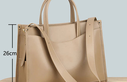 Genuine leather designer shoulder bag