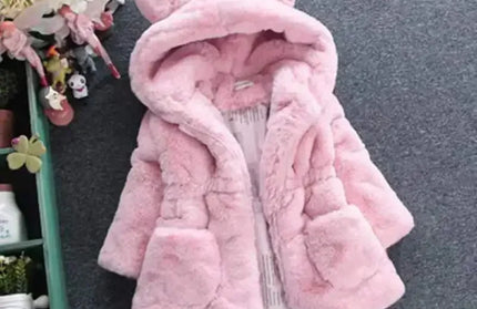 Coat Furry New Hooded Bear