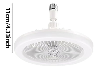 Rotatable 3in1 Ceiling Fan with Remote Control Lighting Lamp E27 Converter Base Light