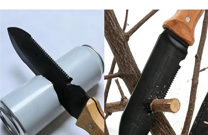 Garden Knife,7" Stainless Steel Blade, Wooden Handle