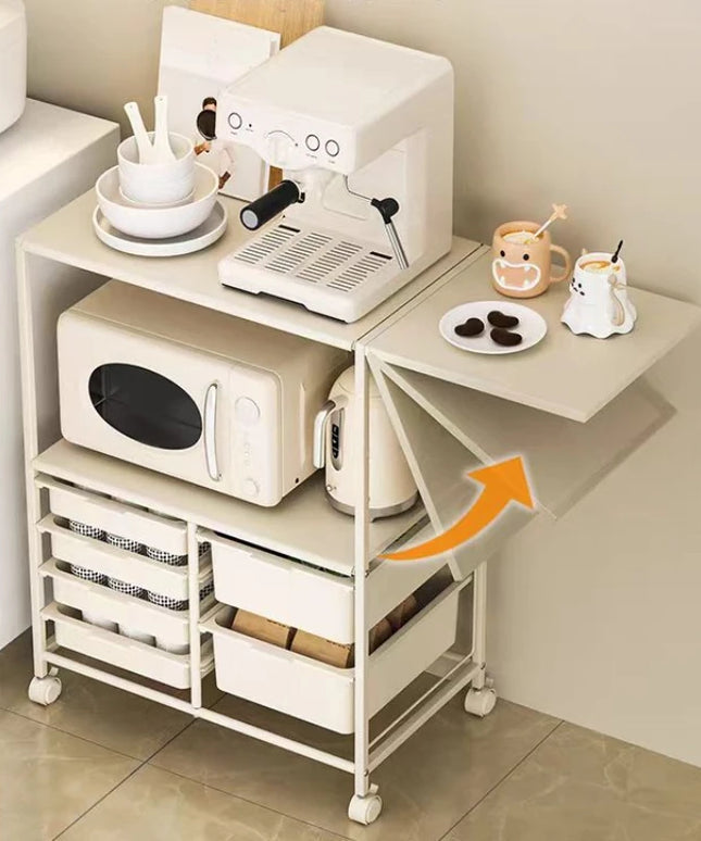 Kitchen Island Cart with 6 Drawer