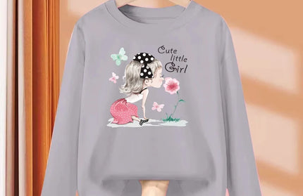 Girls Cartoon Autumn Long Sleeve T-Shirt