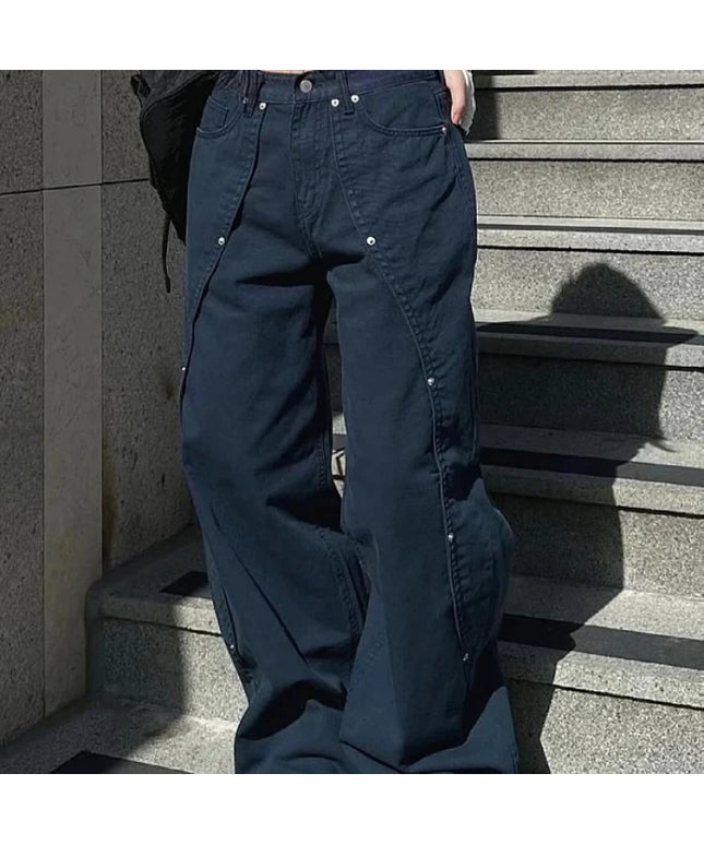 Relaxed Loose Fit Wide Leg