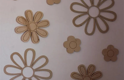 Ins Wooden Daisy Wall Flowers Nursery Decor