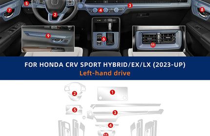 For Honda Interior Anti-scratch Protector Film
