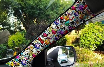 Car interiors renovated and remodeled graffiti design