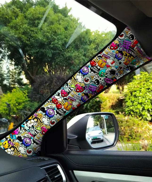 Car interiors renovated and remodeled graffiti design