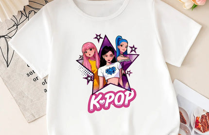 Girls Cartoon Summer T-Shirt