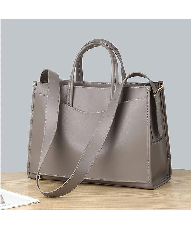 Genuine leather designer shoulder bag