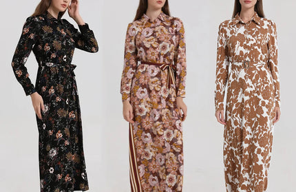 Soft Maxi Dress with Belt 2024 Spring