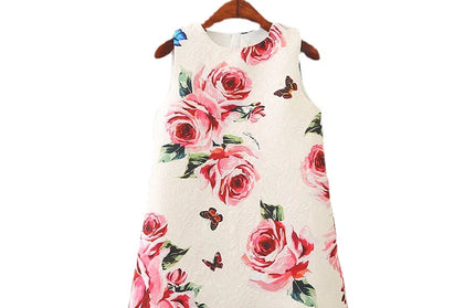 Rose Printing Children Costumes