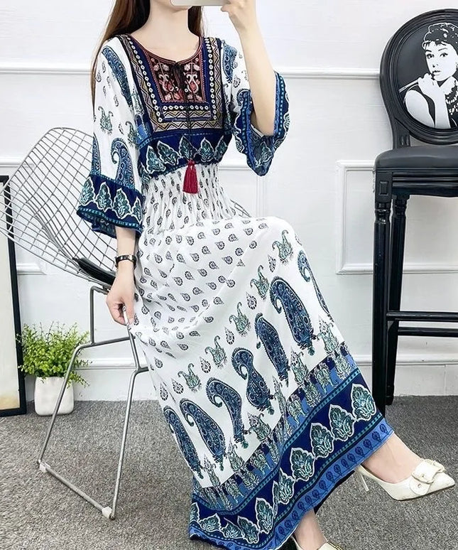 THHONE Summer Dress for Women Robe Maxi