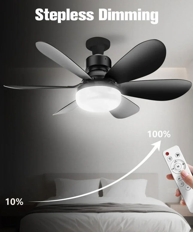 Cordless Light Socket Fan for Kitchen Bedroom Small Room LED Socket