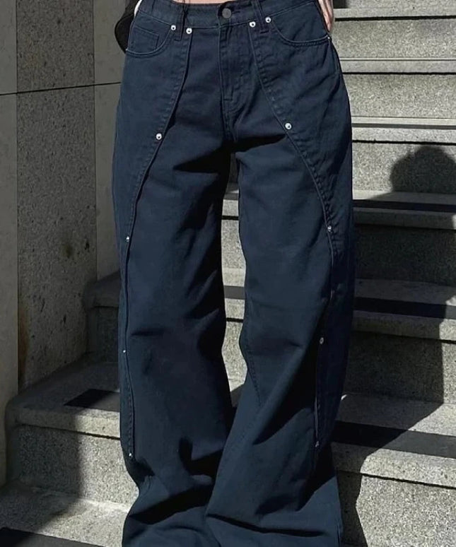 Relaxed Loose Fit Wide Leg