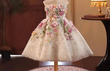 French Birthday Flower Dress Princess