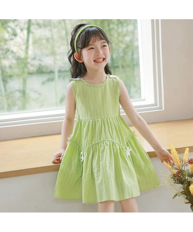 Summer Casual Flower Decor Dress