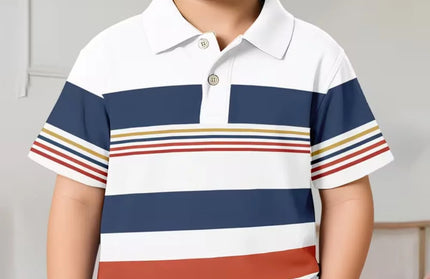 Children's Striped Polo Shirt Boy