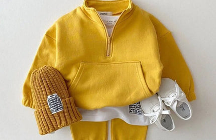 Cotton Tops Jacket Pants Suit