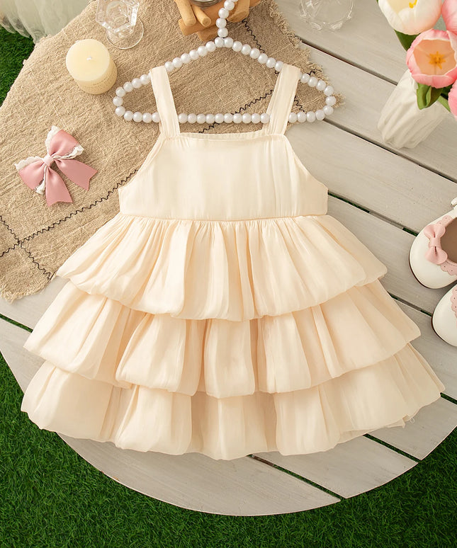 Baby Girl Solid A-Line Dress (1–2 Years)