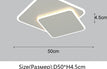 Square-50CM / Cold White No Remote
