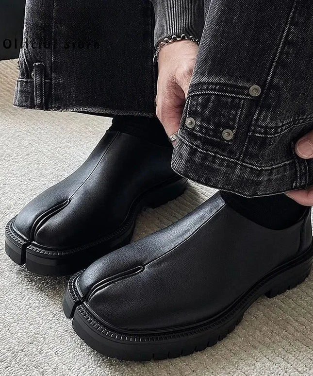 Genuine Leather Classic Split Toe Shoe