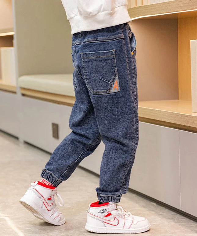 Fashion Boys Letter Jeans Pants