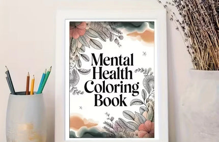 Coloring Book Psychological Health with Inspirational Quotes