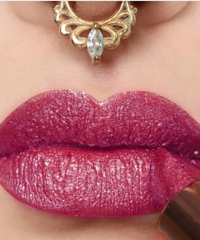 1PC Sexy Glitter Plumping Metallic Lipstick